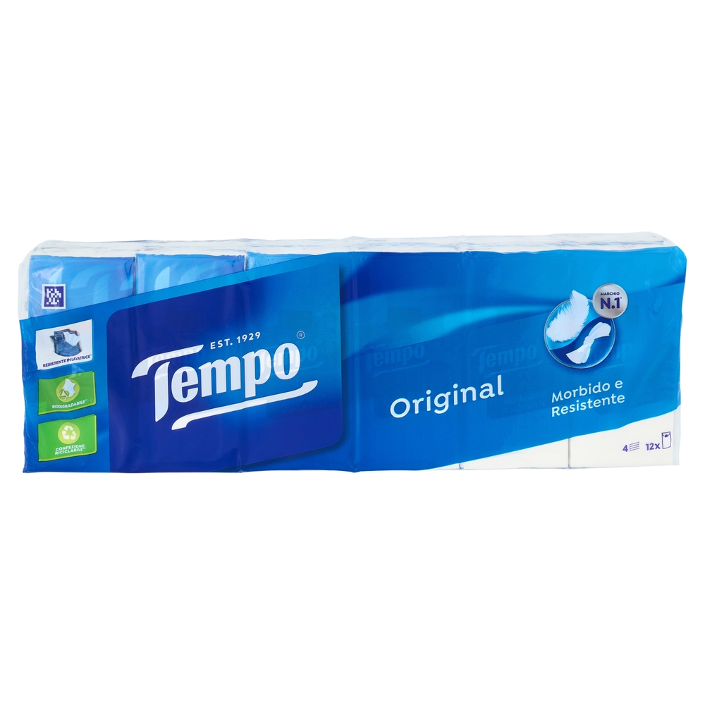 Tempo Fazzoletti 4 veli 12 pz